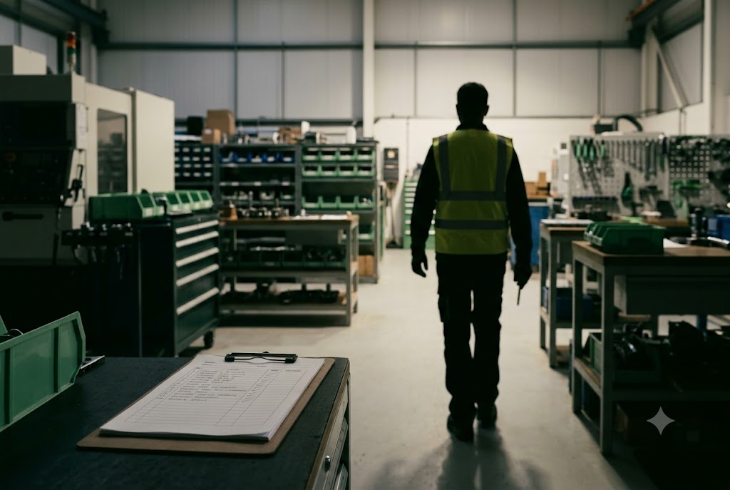 Orderly fabrication floor representing defence-sector vendor readiness